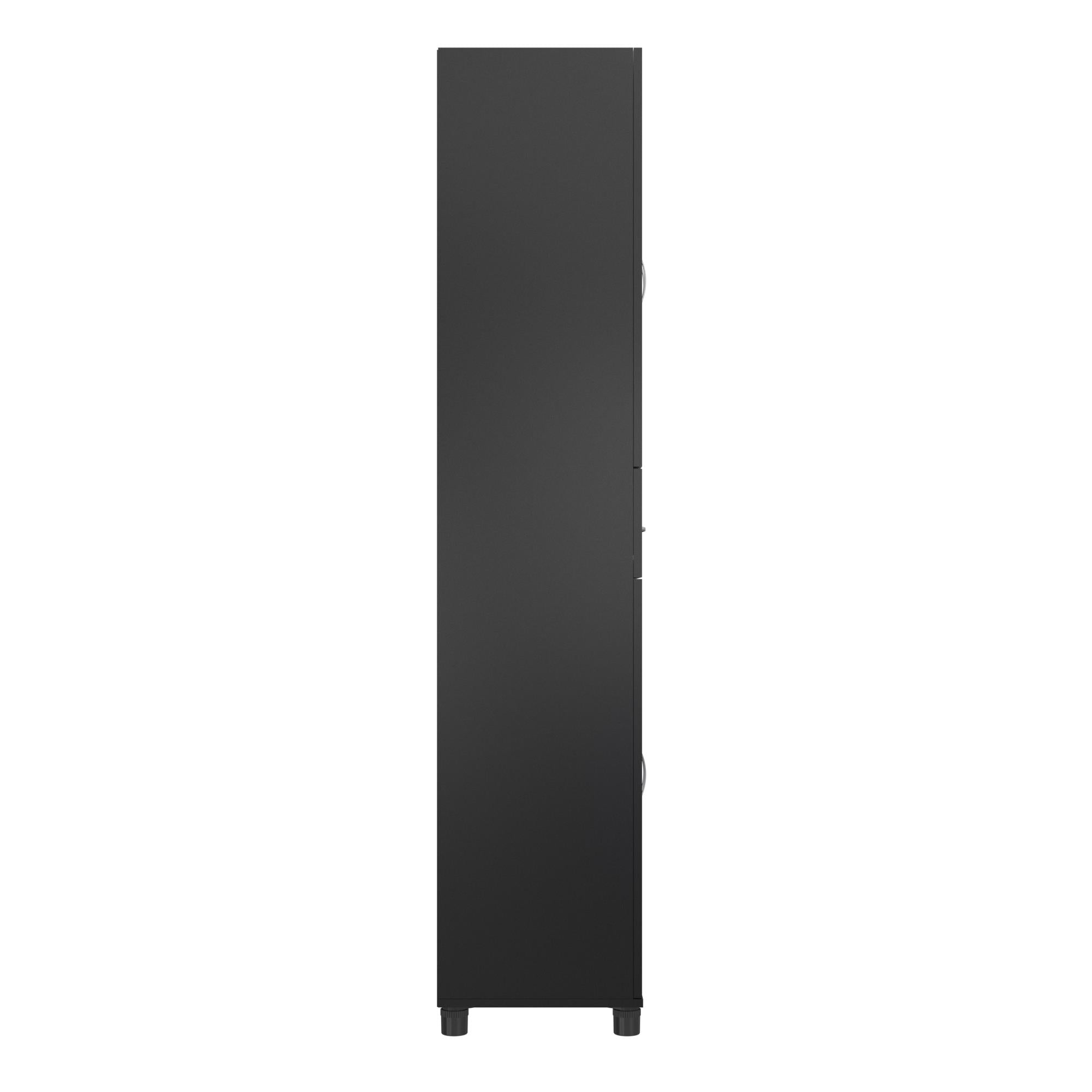 Systembuild Evolution Lory Framed Storage Cabinet with Drawer - Black