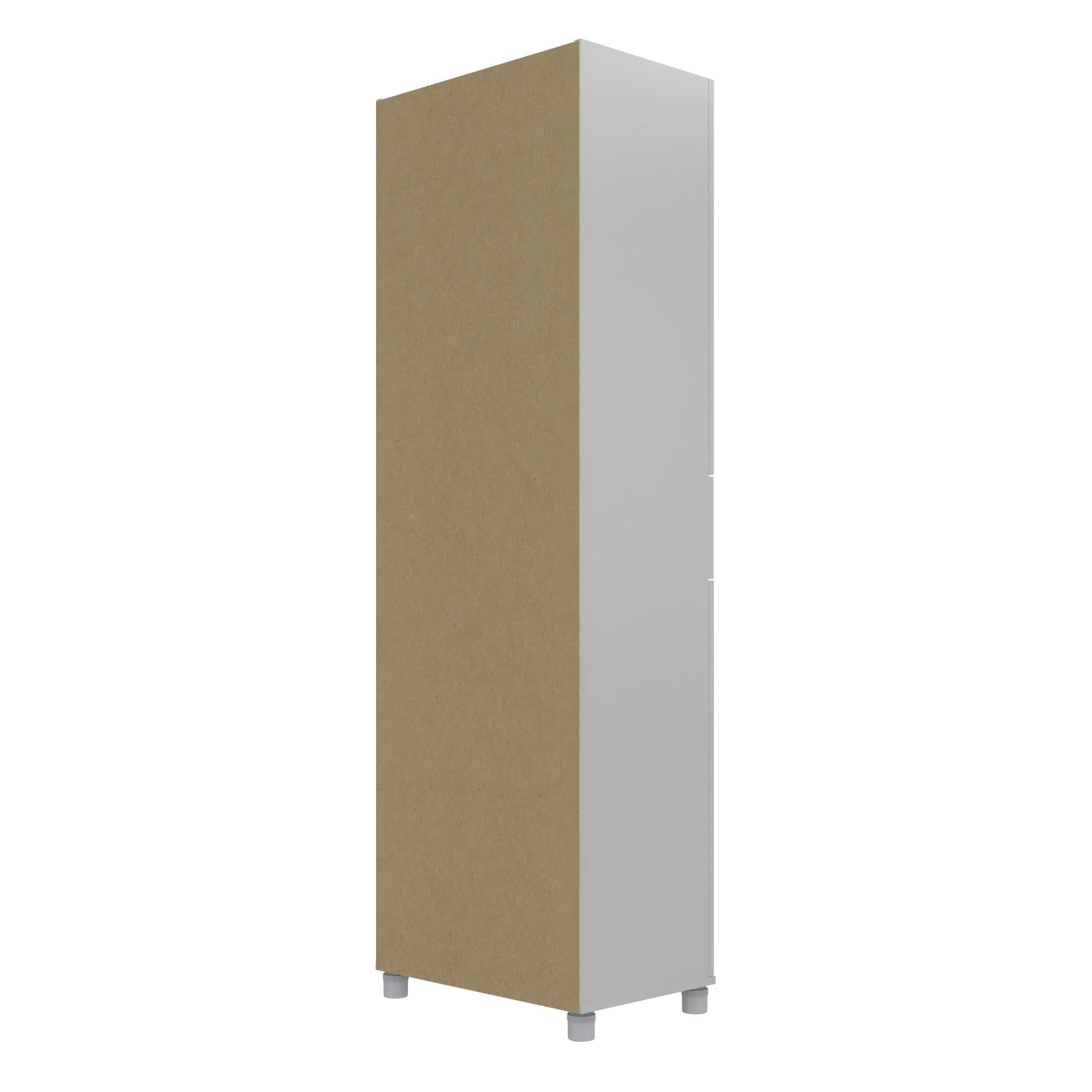 Systembuild Evolution Lory Framed Storage Cabinet with Drawer - Dove Gray