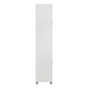 Systembuild Evolution Lory Framed Storage Cabinet with Drawer - White
