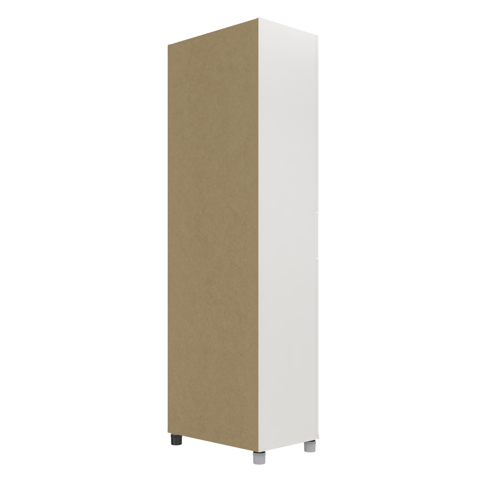 Systembuild Evolution Lory Framed Storage Cabinet with Drawer - White
