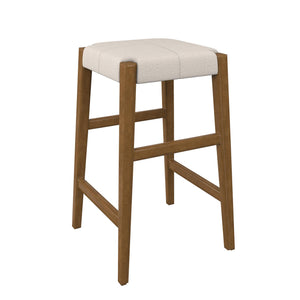 DHP Dallon Sofa Table with 3 Stools and USB Charger - Blonde Oak