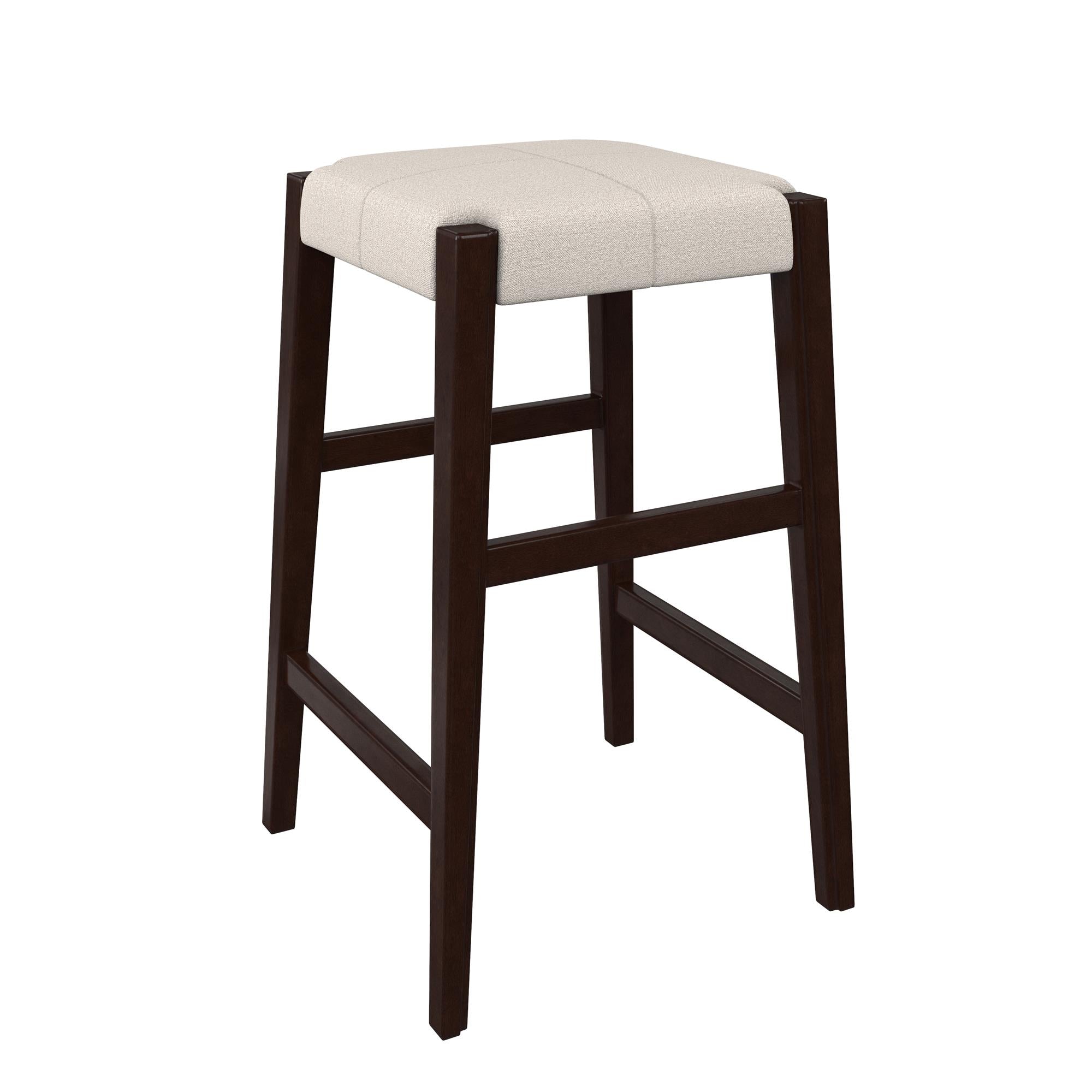 DHP Dallon Sofa Table with 3 Stools and USB Charger - Espresso