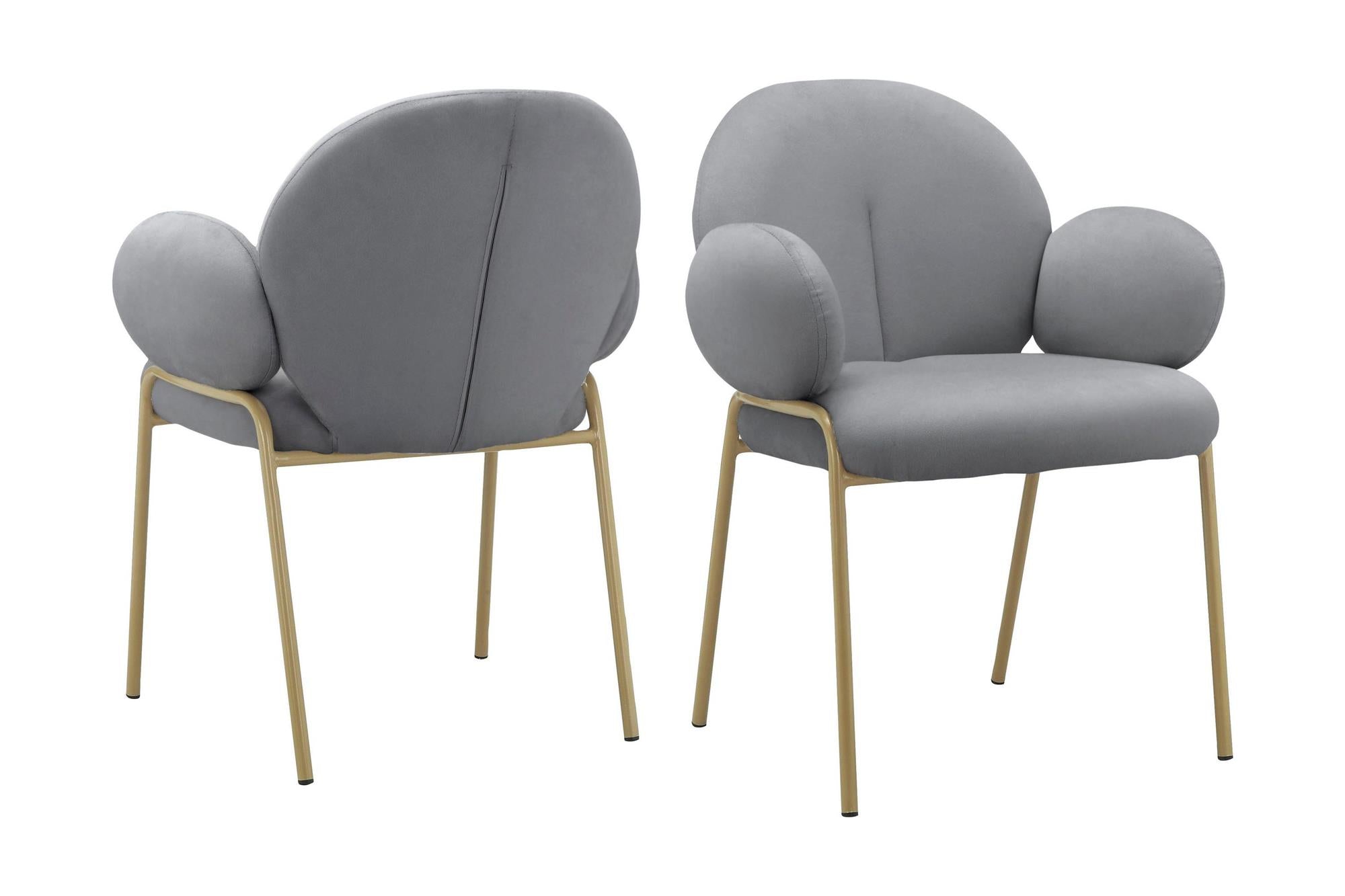 Ren Home Sanna Dining Chair, Set of 2 - Gray - Set of 2