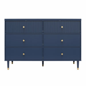 CosmoLiving Elizabeth 6-Drawer Dresser - Navy