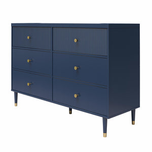 CosmoLiving Elizabeth 6-Drawer Dresser - Navy