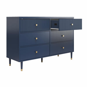 CosmoLiving Elizabeth 6-Drawer Dresser - Navy