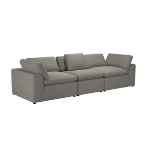 Cortney's Collection York 3 Seat Sofa Bundle - Taupe - 71” or More