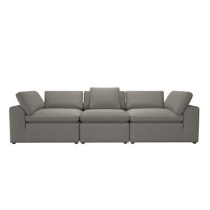 Cortney's Collection York 3 Seat Sofa Bundle - Taupe - 71” or More