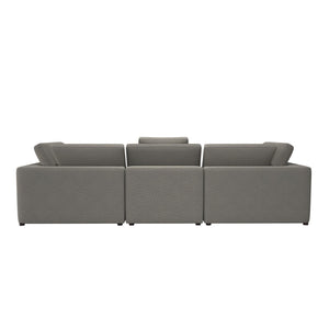 Cortney's Collection York 3 Seat Sofa Bundle - Taupe - 71” or More