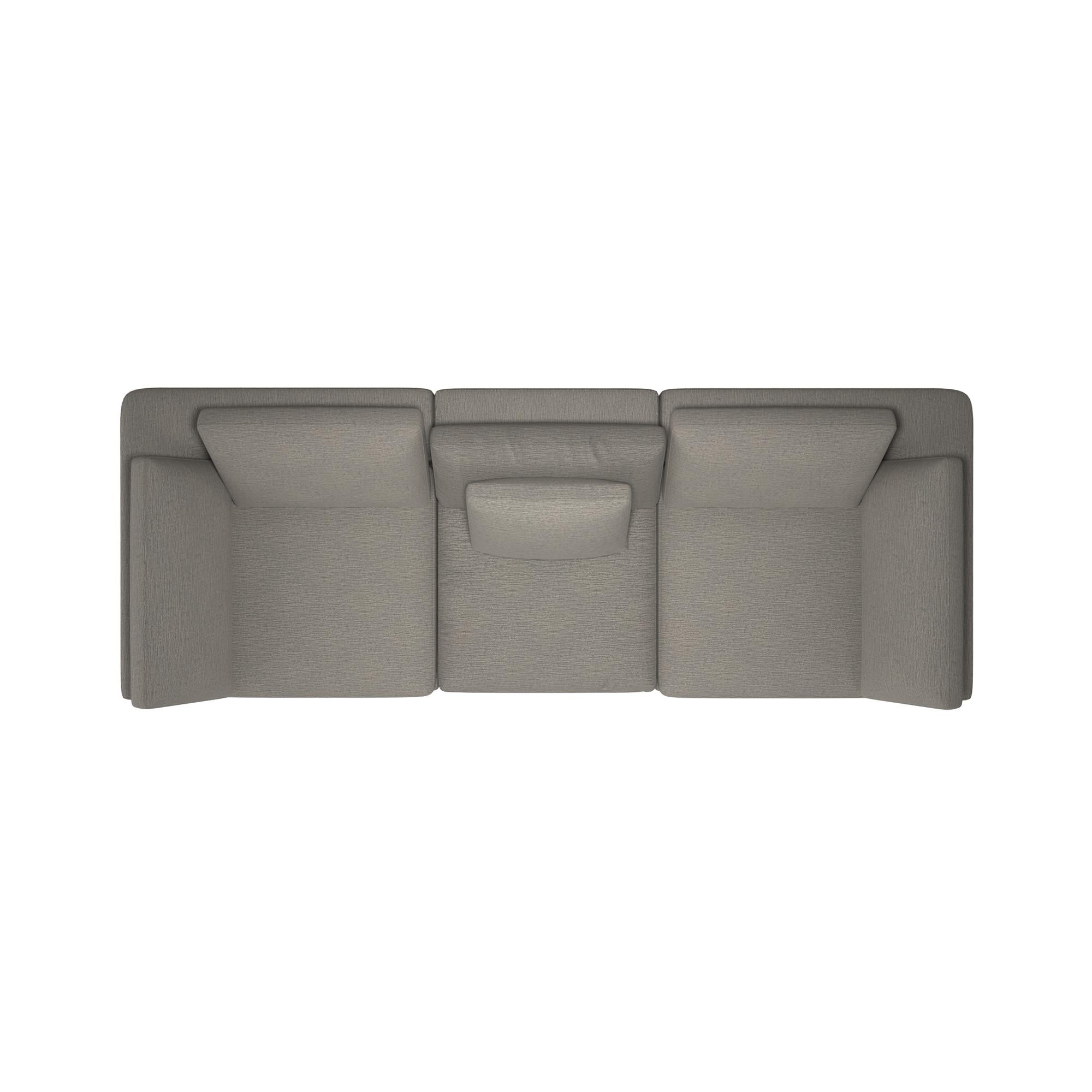 Cortney's Collection York 3 Seat Sofa Bundle - Taupe - 71” or More