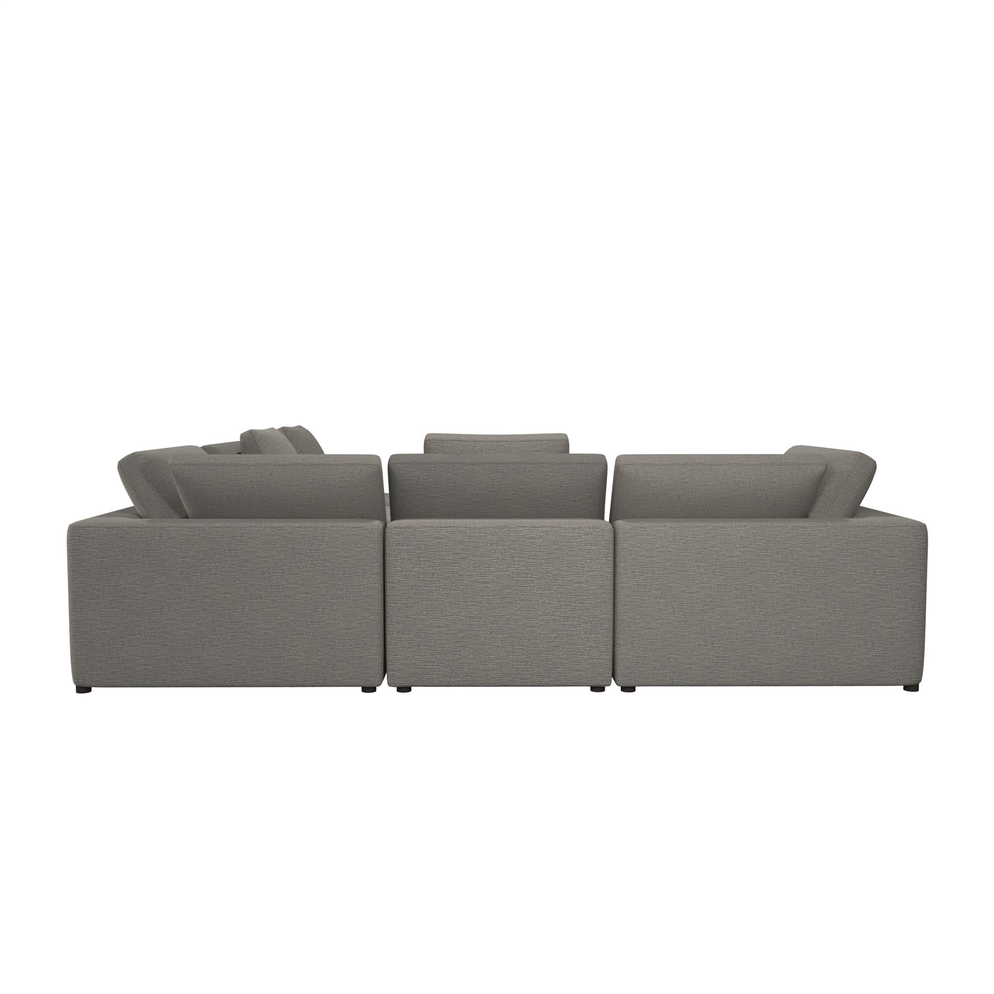 Cortney's Collection York L-Shaped Sectional Sofa Bundle - Taupe - 71” or More