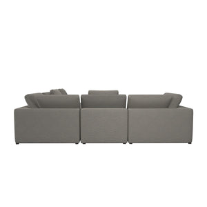 Cortney's Collection York L-Shaped Sectional Sofa Bundle - Taupe - 71” or More