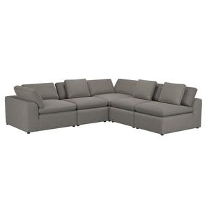 Cortney's Collection York L-Shaped Sectional Sofa Bundle - Taupe - 71” or More