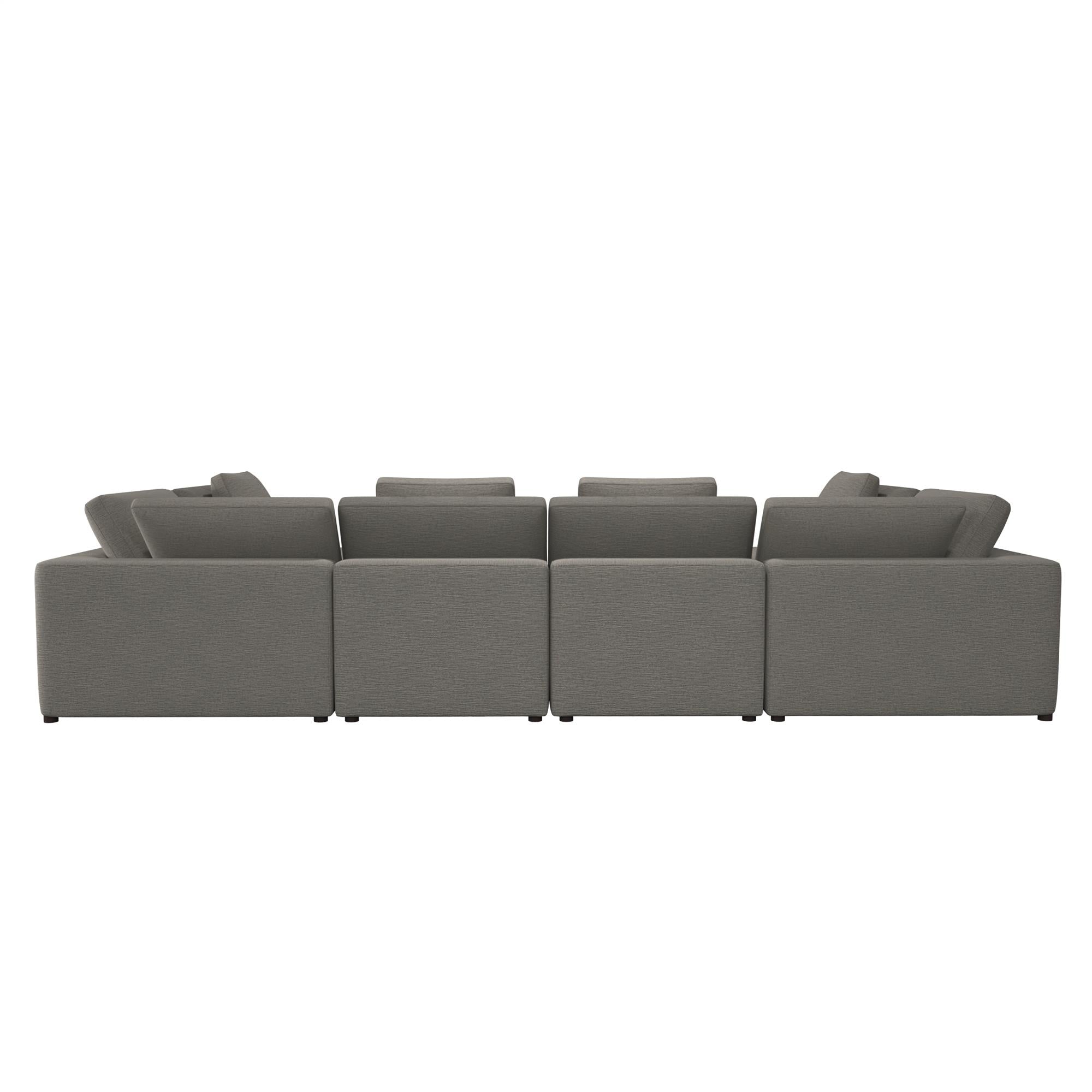 Cortney's Collection York U-Shaped Sectional Sofa Bundle - Taupe - 71” or More