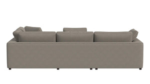 Cortney's Collection York 5 Piece Sectional Sofa Set - Taupe - 71” or More