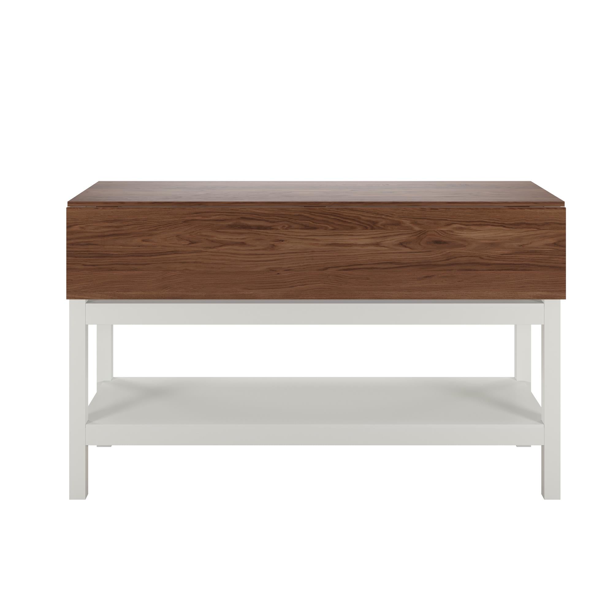 Novogratz Tallen 60" Flip Kitchen Island Table - Walnut - 60"