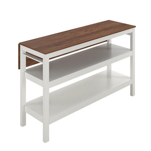 Novogratz Tallen 60" Flip Kitchen Island Table - Walnut - 60"