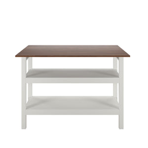 Novogratz Tallen 48" Flip Kitchen Island Table - Walnut - 48"