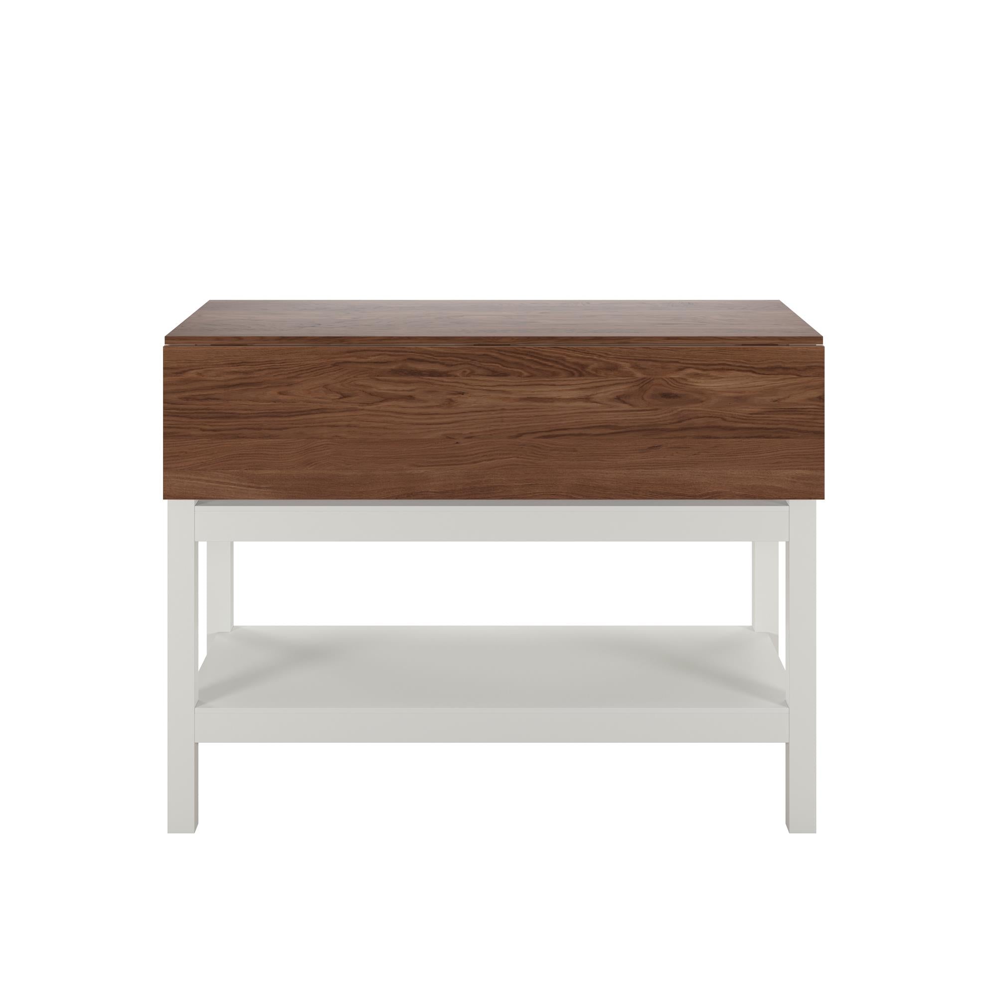 Novogratz Tallen 48" Flip Kitchen Island Table - Walnut - 48"