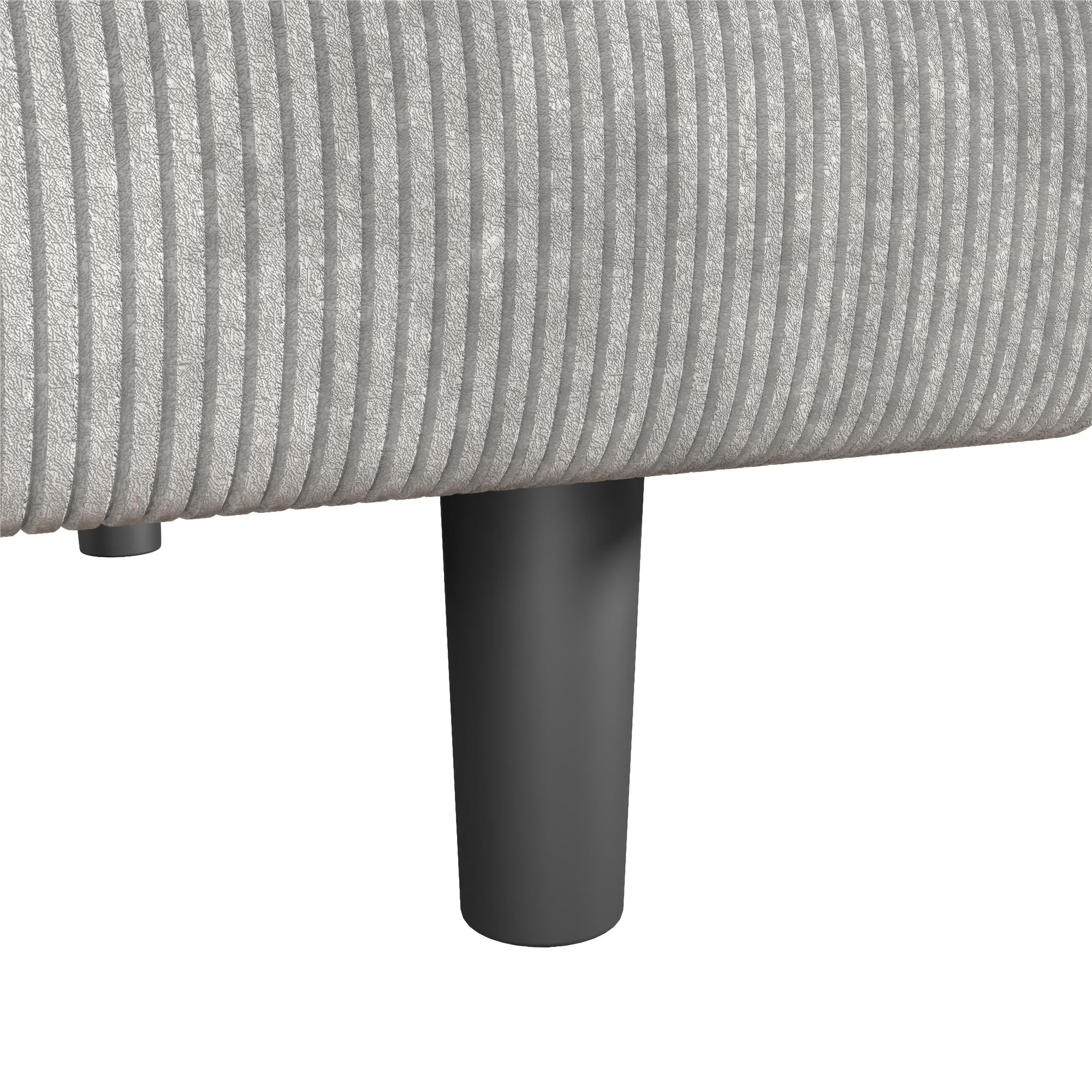 DHP Kelra Armless Mid-Century Futon Sofa Bed - Light Gray - 2-Seater