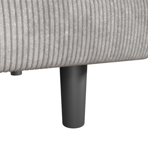 DHP Kelra Armless Mid-Century Futon Sofa Bed - Light Gray - 2-Seater