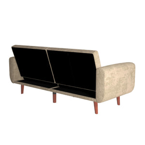 DHP Daylen Mid-Century Futon Sofa Bed - Beige - 2-Seater