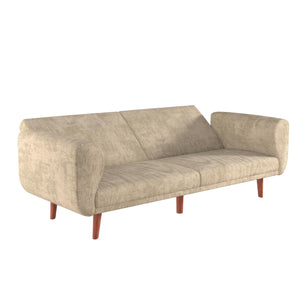 DHP Daylen Mid-Century Futon Sofa Bed - Beige - 2-Seater