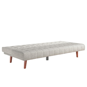 DHP Keiran Armless Mid-Century Futon Sofa Bed - Gray