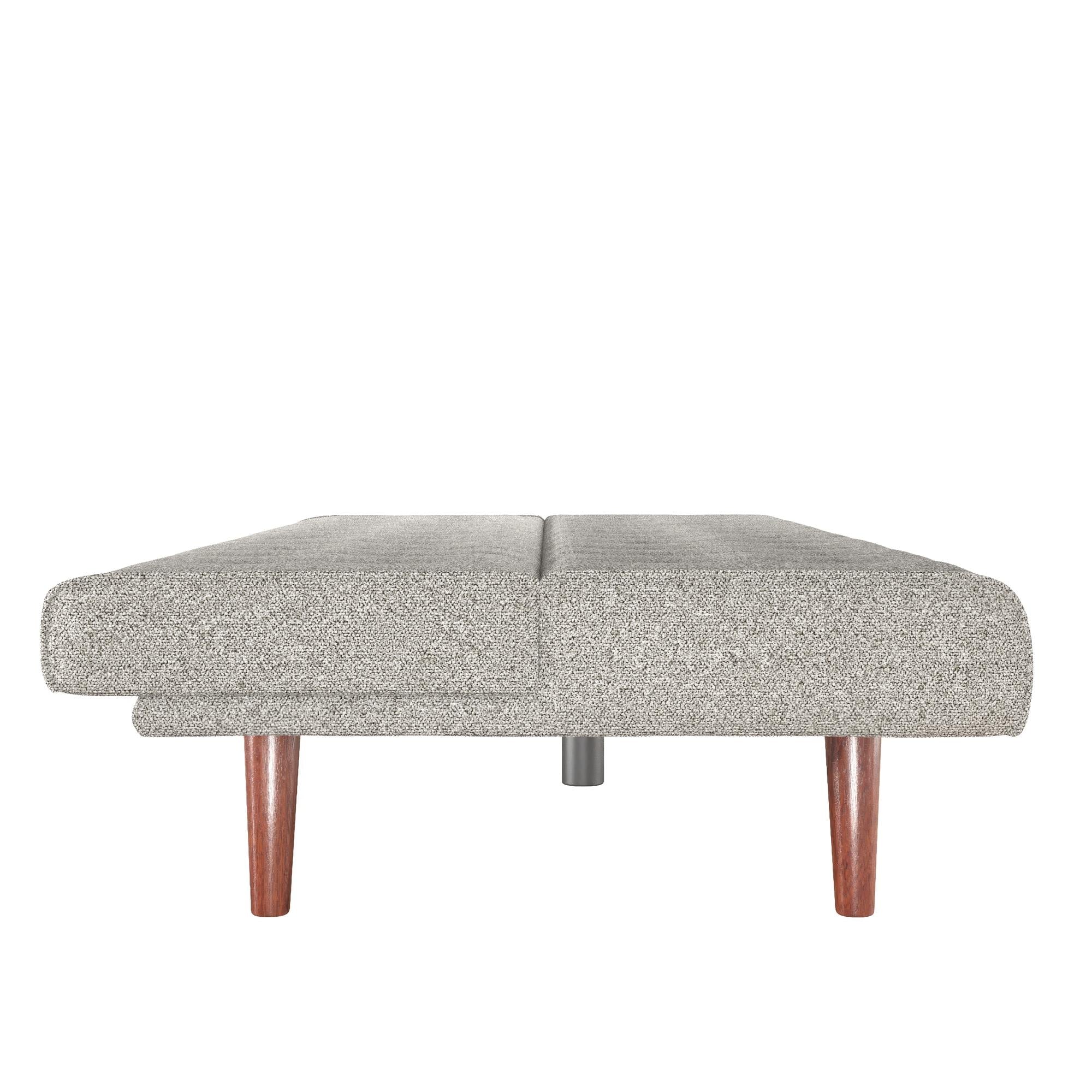 DHP Keiran Armless Mid-Century Futon Sofa Bed - Gray