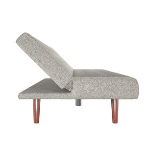 DHP Keiran Armless Mid-Century Futon Sofa Bed - Gray