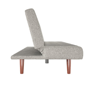 DHP Keiran Armless Mid-Century Futon Sofa Bed - Gray