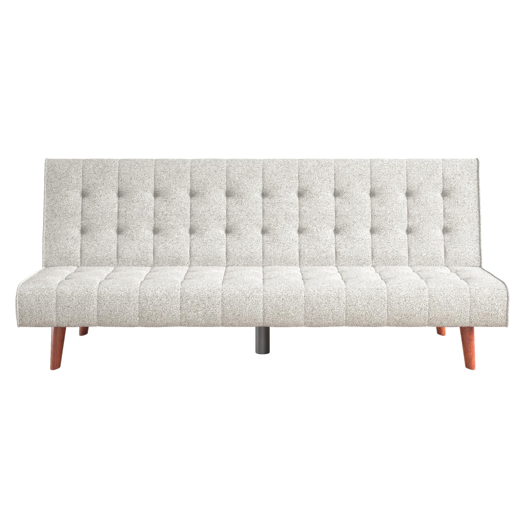 DHP Keiran Armless Mid-Century Futon Sofa Bed - Gray