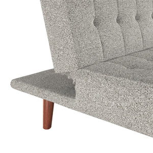 DHP Keiran Armless Mid-Century Futon Sofa Bed - Gray