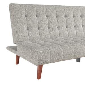 DHP Keiran Armless Mid-Century Futon Sofa Bed - Gray