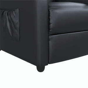 DHP Harrison Pushback Recliner - Black - 1-Seater