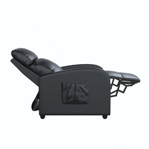 DHP Harrison Pushback Recliner - Black - 1-Seater