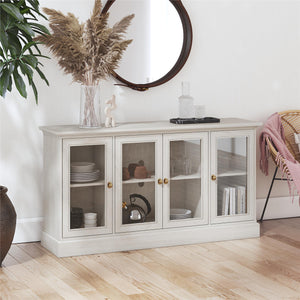 Ameriwood Home Everywhere Console for 65" TVs - White Oak