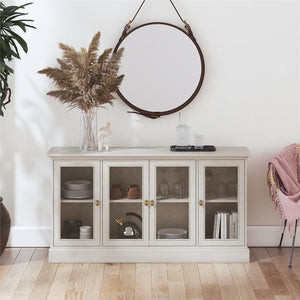 Ameriwood Home Everywhere Console for 65" TVs - White Oak