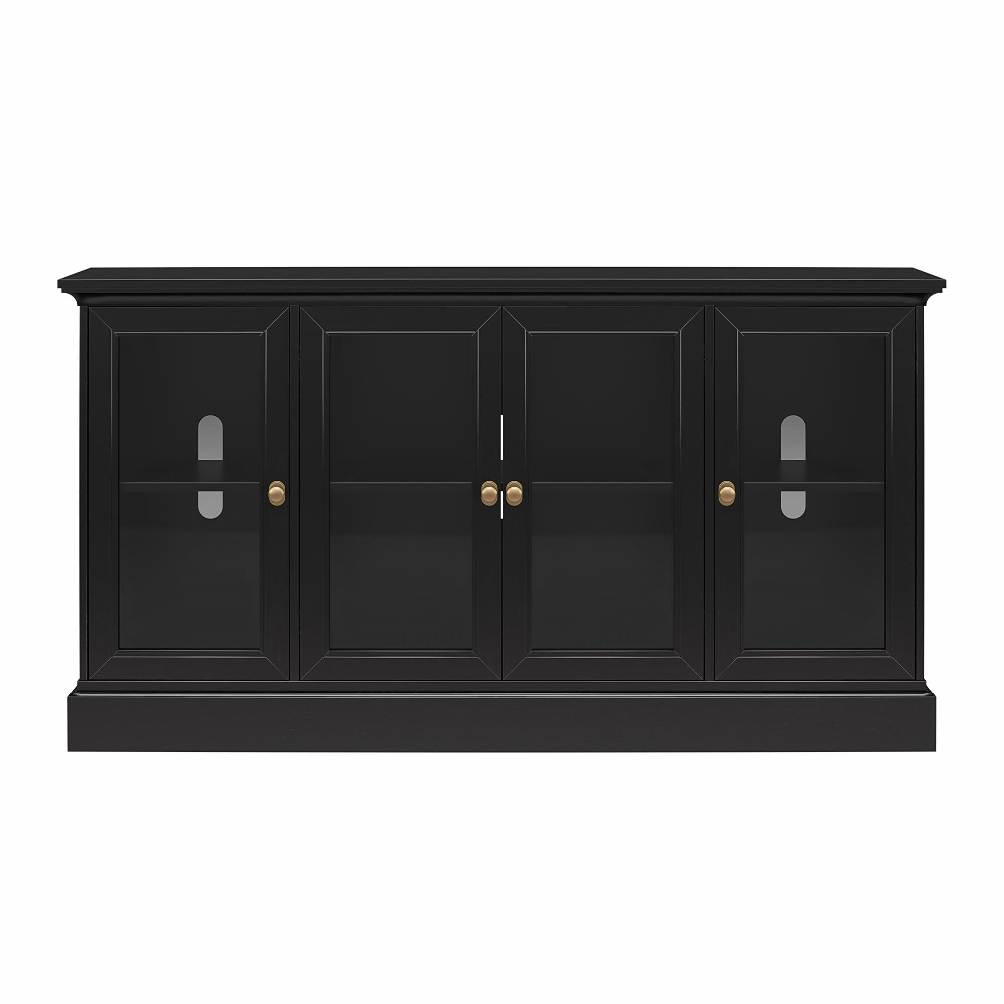 Ameriwood Home Everywhere Console for 65" TVs - Black Oak