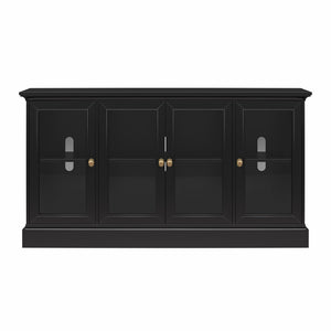 Ameriwood Home Everywhere Console for 65" TVs - Black Oak