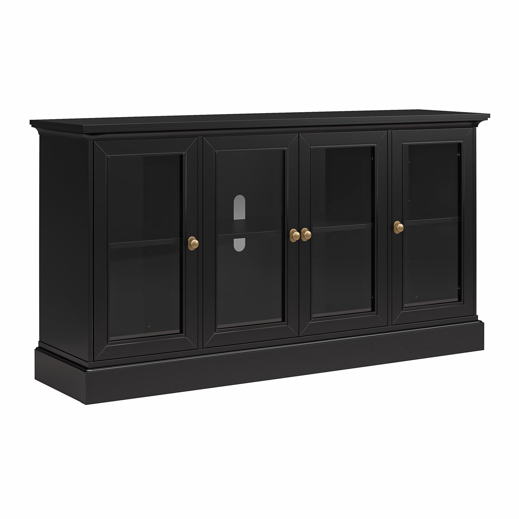 Ameriwood Home Everywhere Console for 65" TVs - Black Oak