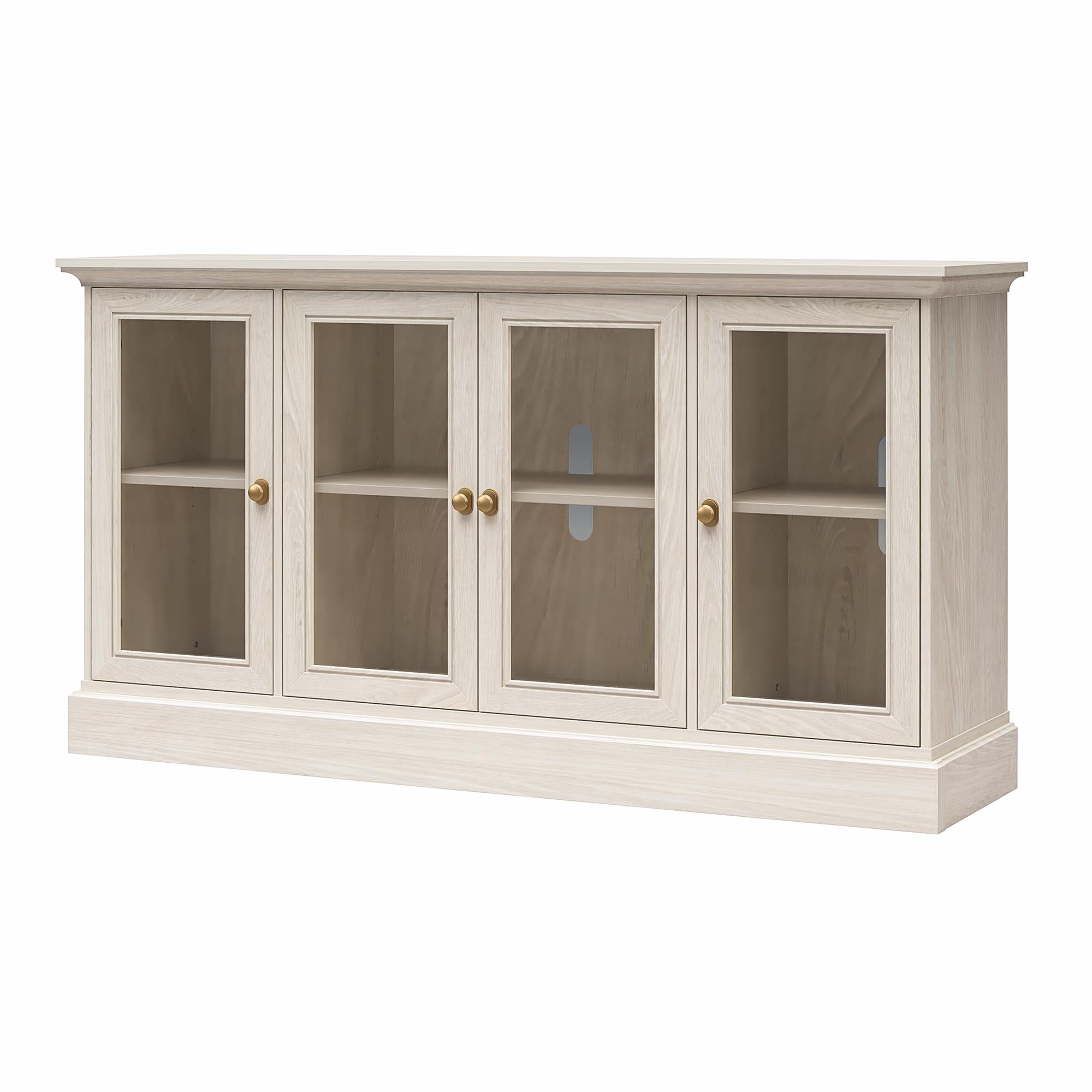 Ameriwood Home Everywhere Console for 65" TVs - White Oak