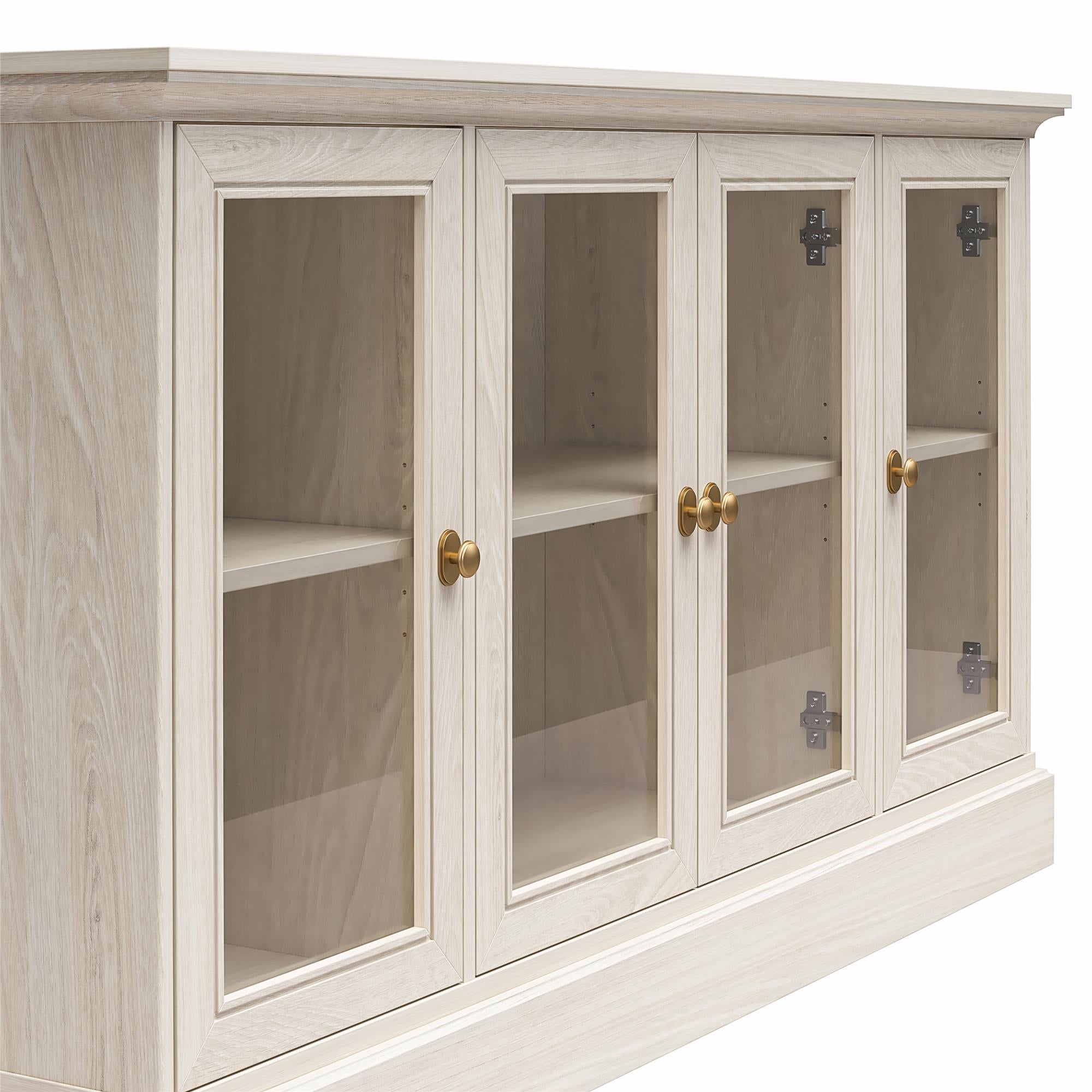 Ameriwood Home Everywhere Console for 65" TVs - White Oak