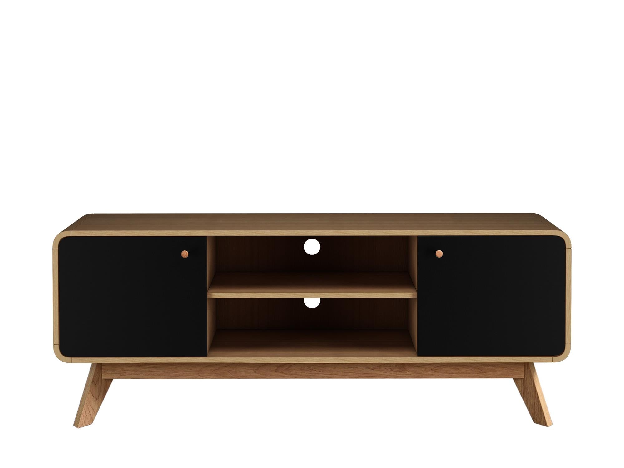 Ren Home Leva Media Console TV Stand - Light Oak
