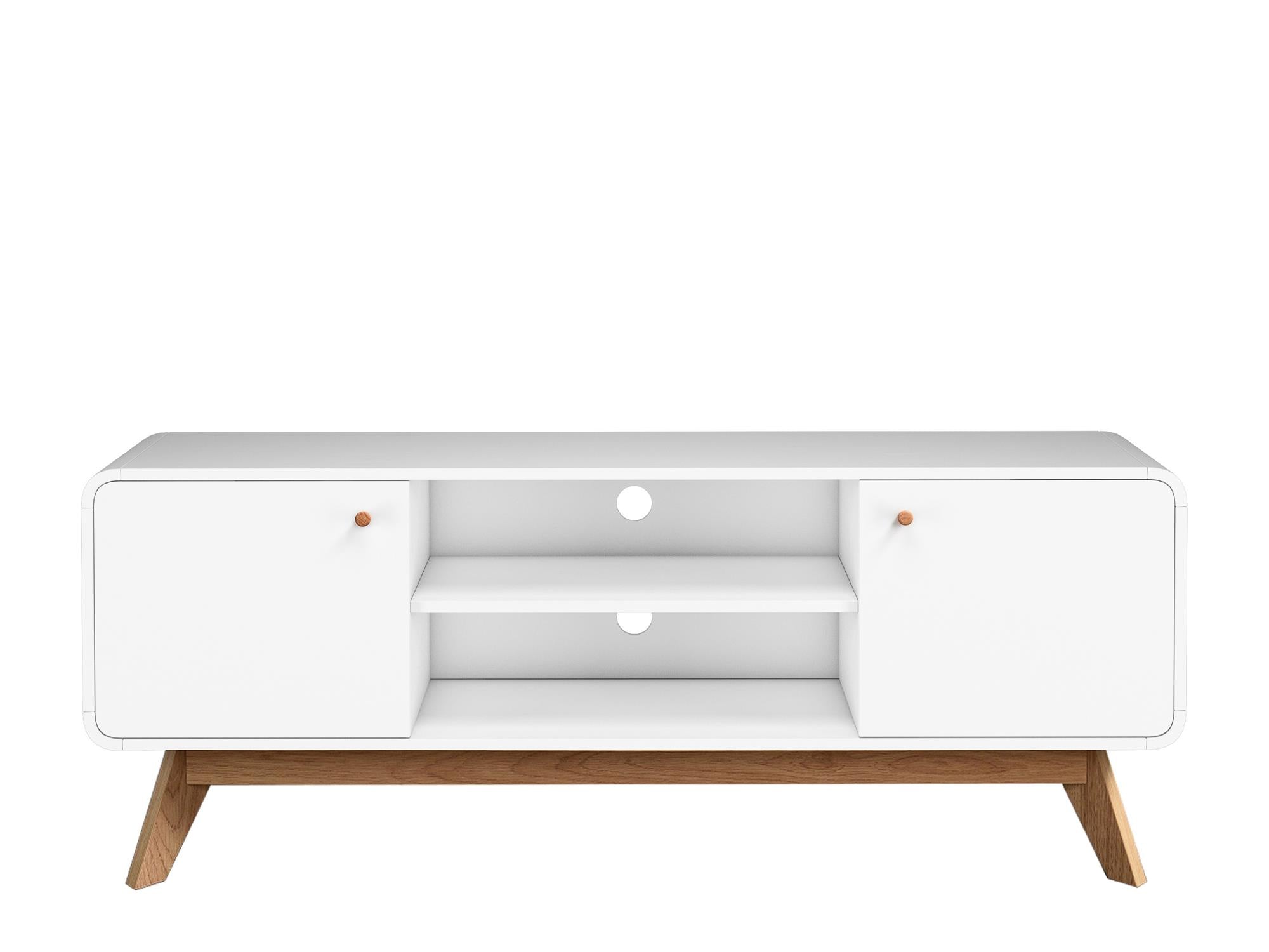 Ren Home Leva Media Console TV Stand - White