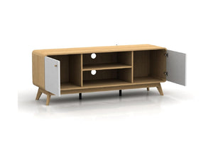 Ren Home Leva Media Console TV Stand - Oak