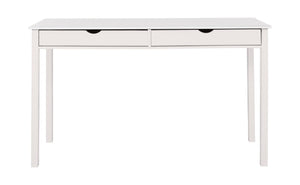 Ren Home Rom Desk with 2 Slim Drawers - White