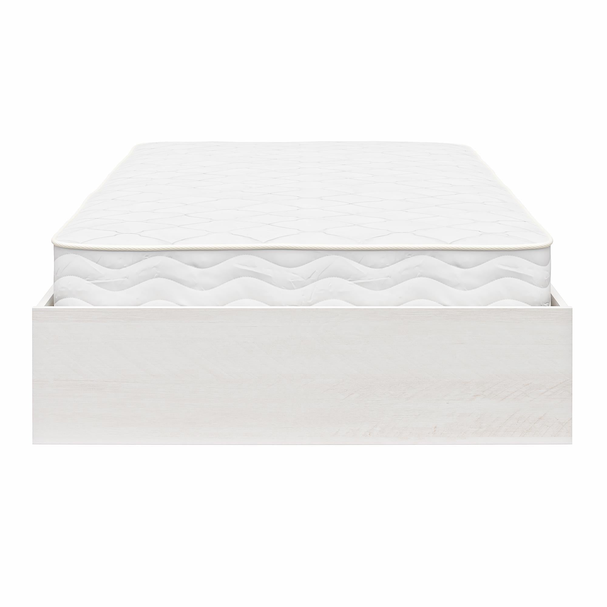 Signature Sleep Magnus Twin Size Bed and Mattress Set - Ivory Oak - Twin