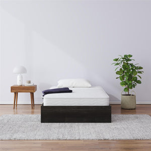 Signature Sleep Magnus Twin Size Bed and Mattress Set - Black Oak - Twin