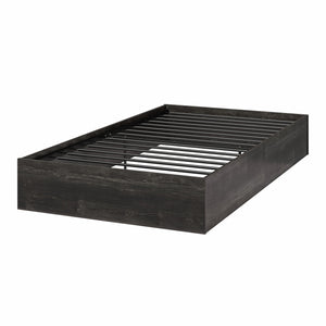 Signature Sleep Magnus Twin Size Bed and Mattress Set - Black Oak - Twin